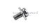 [E] น็อตยึดสายไฟ สแตนเลสชุบนิกเกิ้ล M3x6 mm พร้อมแหวนทรงสี่เหลี่ยม ขนาด 6x6 mm